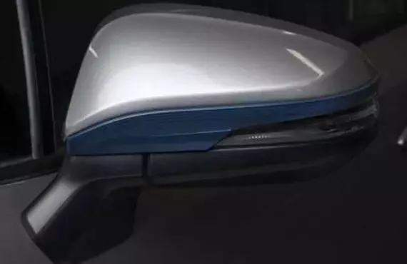 Aplique Retrovisor Externo Azul Metálico